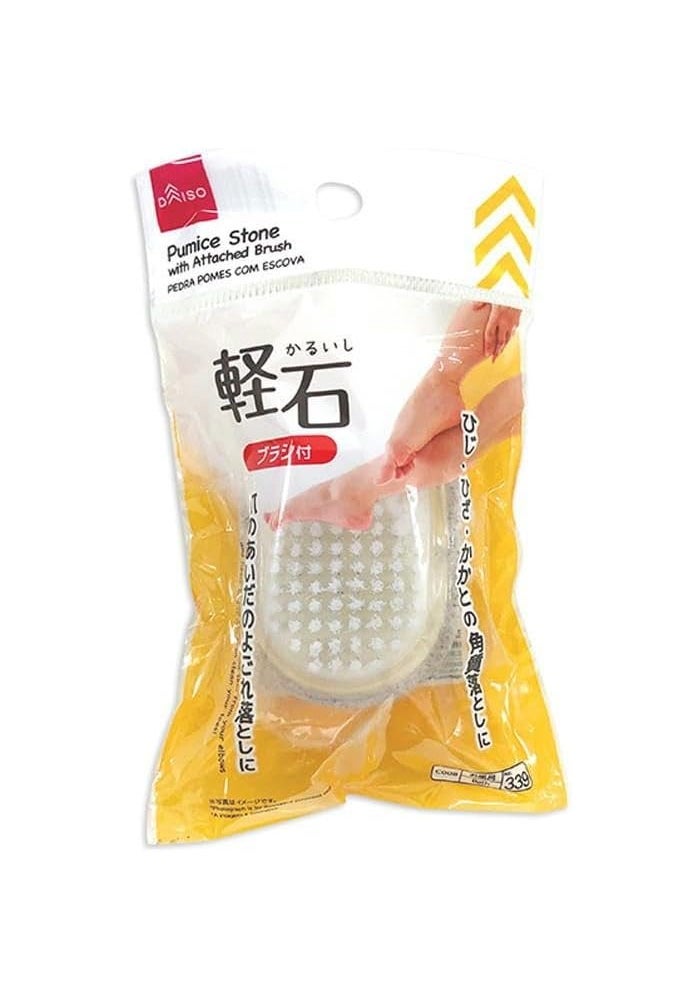 Daiso Pumice Stone with Attached Brush